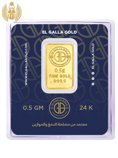 El Galla, Gold Bar, 0.5 Gram, 999.9 Pure