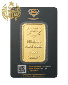 A Detailed 100 Grams Investment Bar - Selema Gold