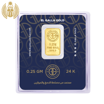 El Galla, Gold Bar, 0.25 Gram, 999.9 Pure